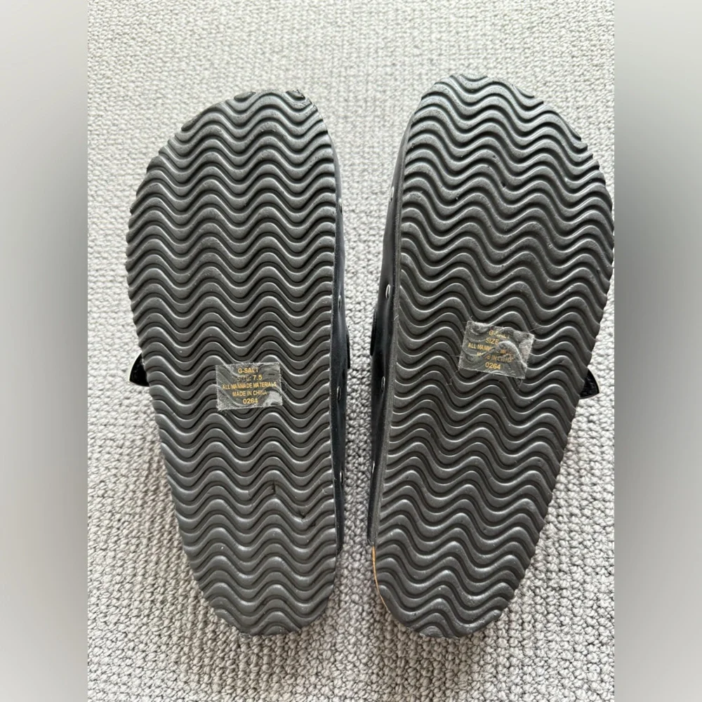 Black Studded Slip-On Shoes - Picture 2 of 5
